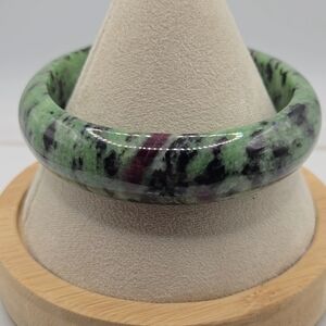 58mm Ruby Zoisite hard bangle bracelet.